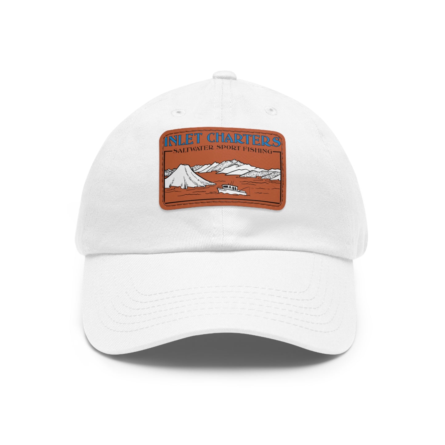 Dad Hat with Leather Patch (Rectangle) Vintage Logo