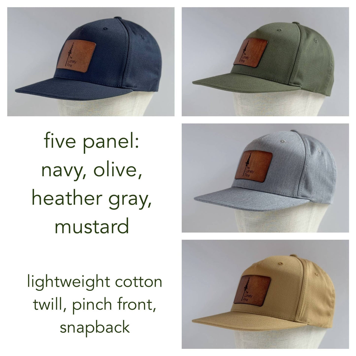 Home On The Range | mountain range leather patch hat