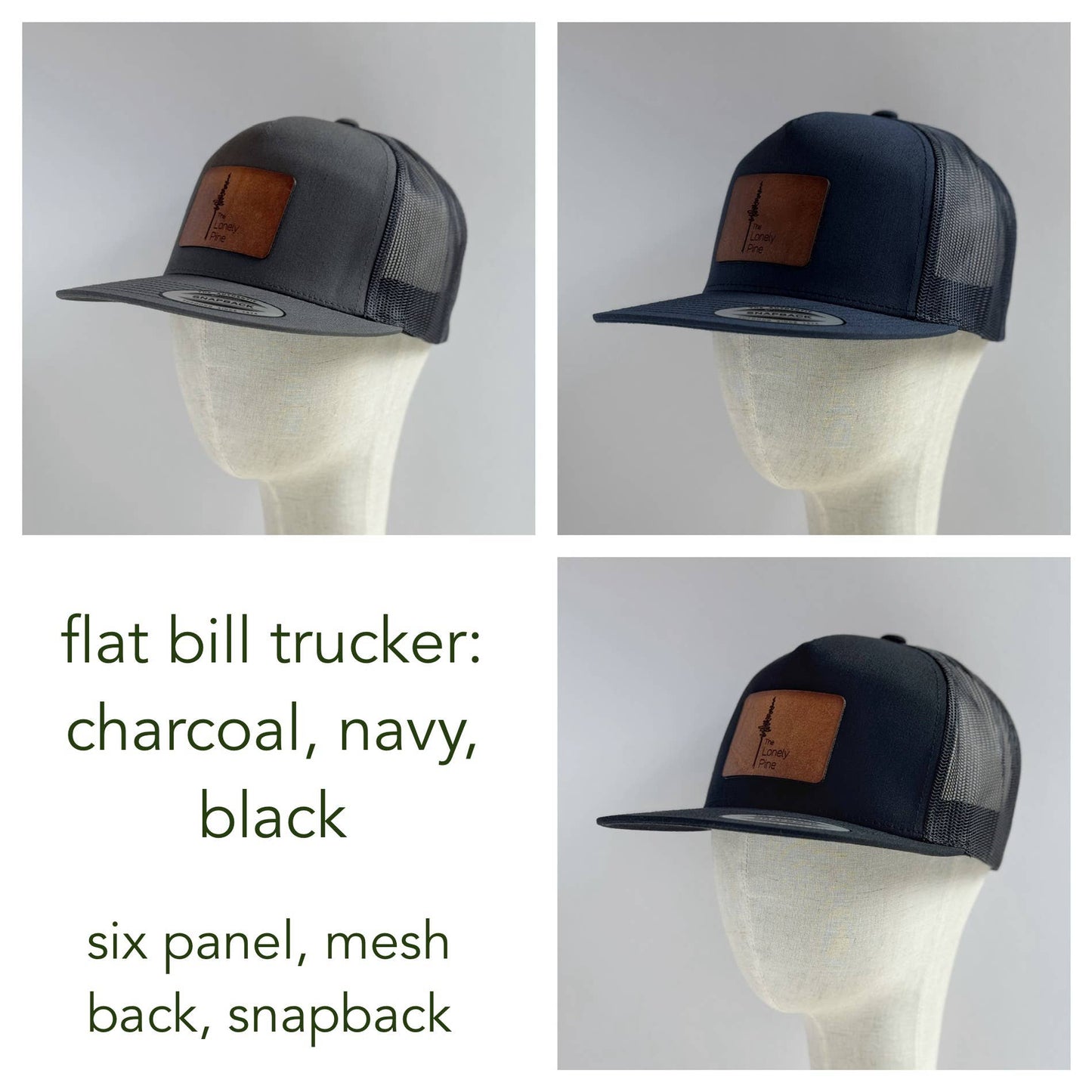 Home On The Range | mountain range leather patch hat