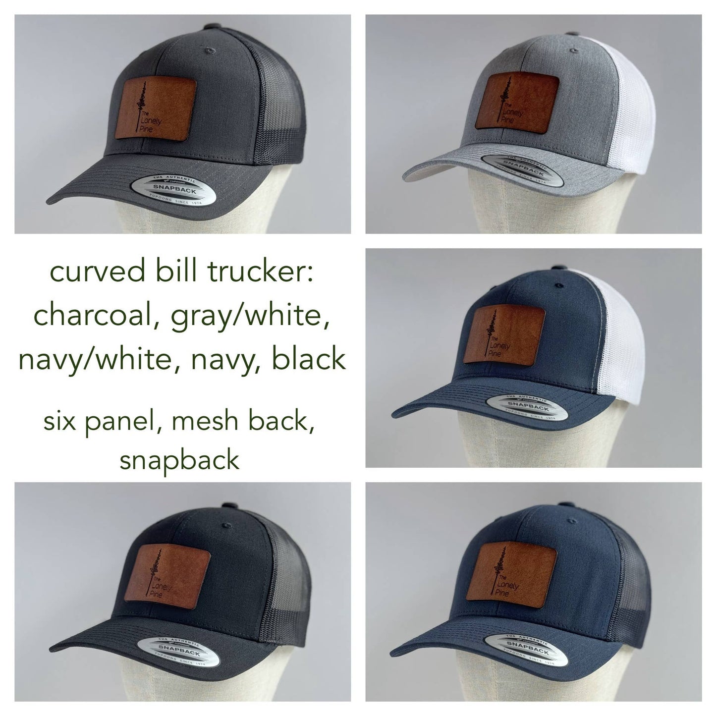 Home On The Range | mountain range leather patch hat