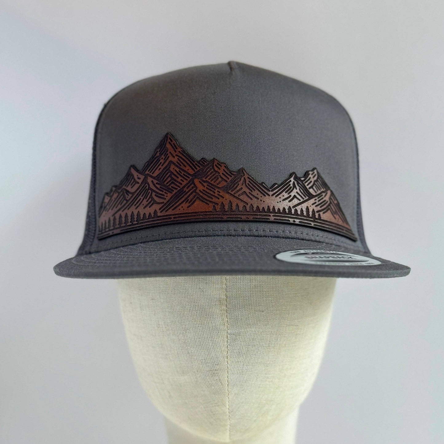 Home On The Range | mountain range leather patch hat